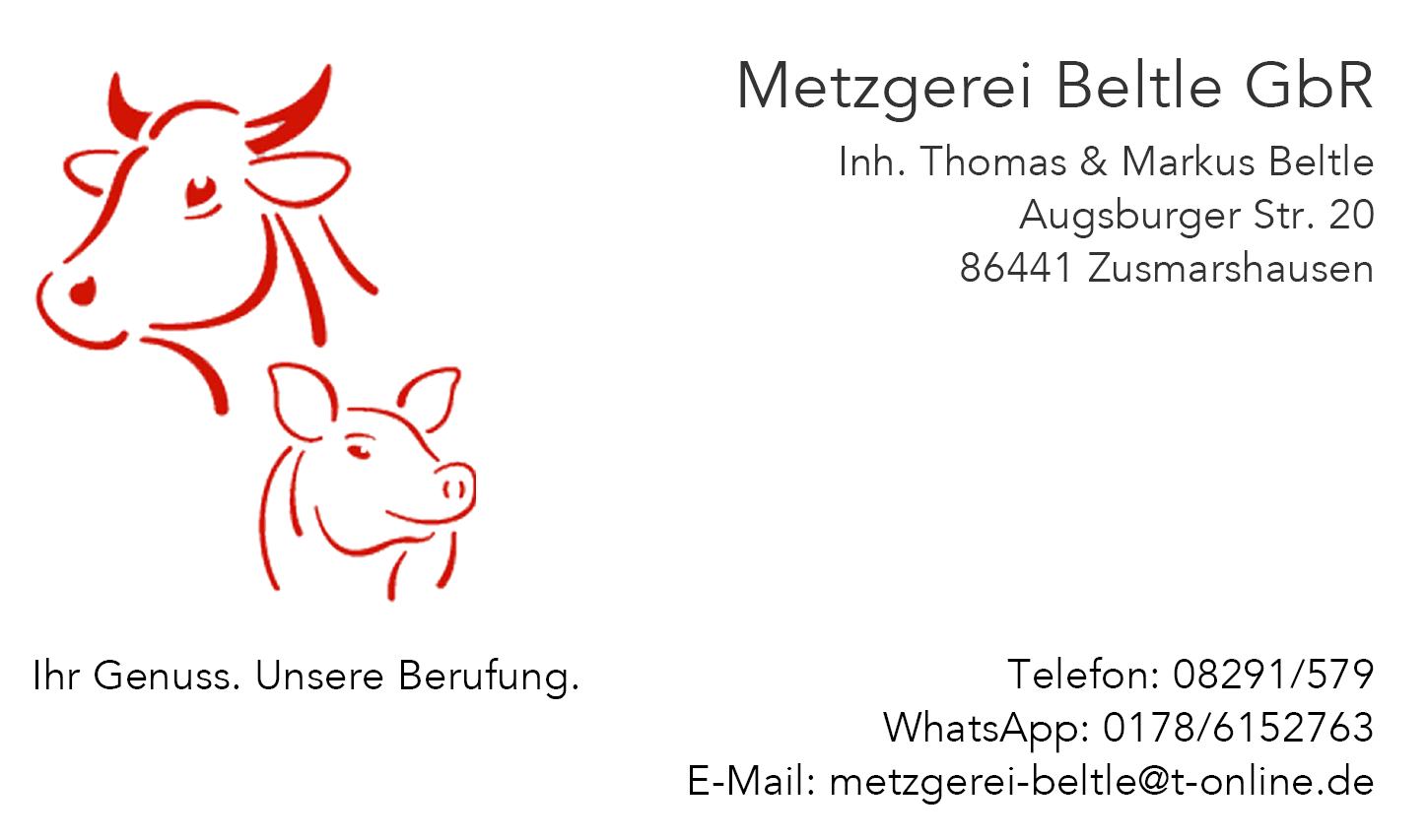 Metzgerei Beltle GbR Logo