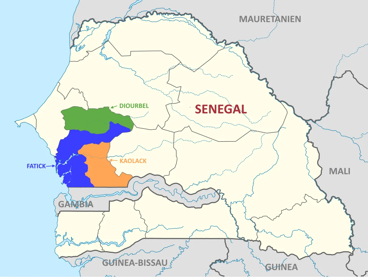 SENEGAL KARTE
