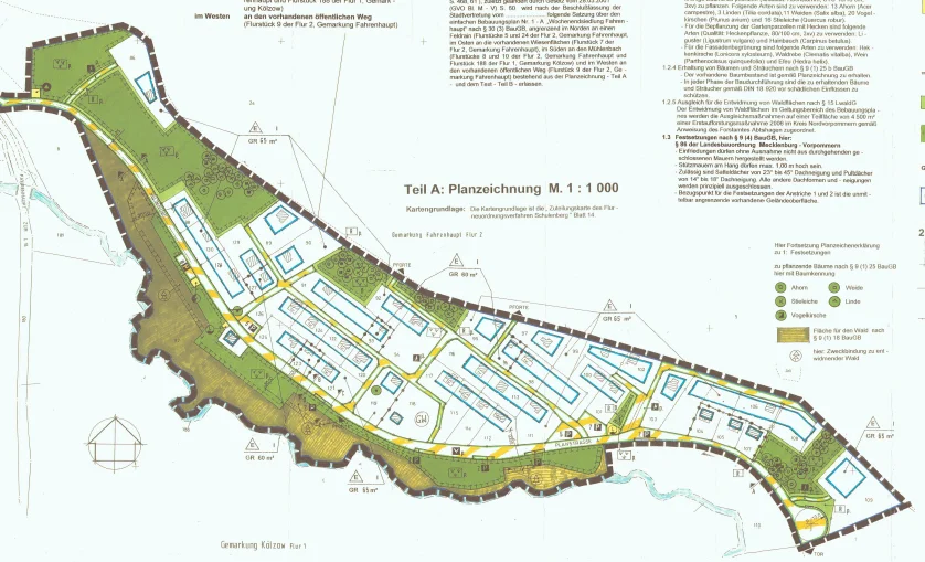 Bebauungsplan Nr. 1 A "Wochenendsiedlung Am Mühlenbach - rechtskräftig mit Ablauf des 27.02.2007