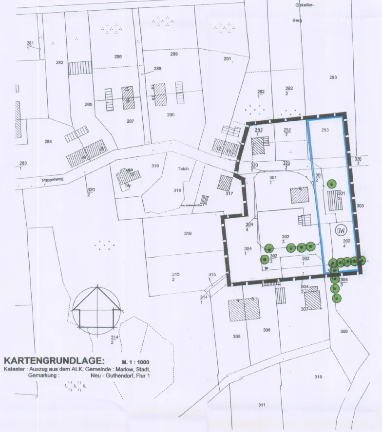 Innenbereichssatzung Am Gutshof, OT Neu Guthendorf - rechtskräftig mit Ablauf des 23.12.2013