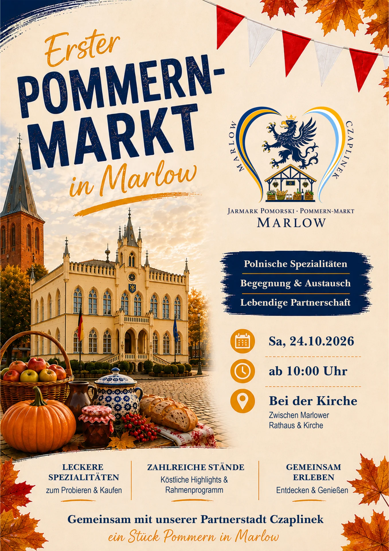 1. Pommernmarkt in Marlow - Flyer