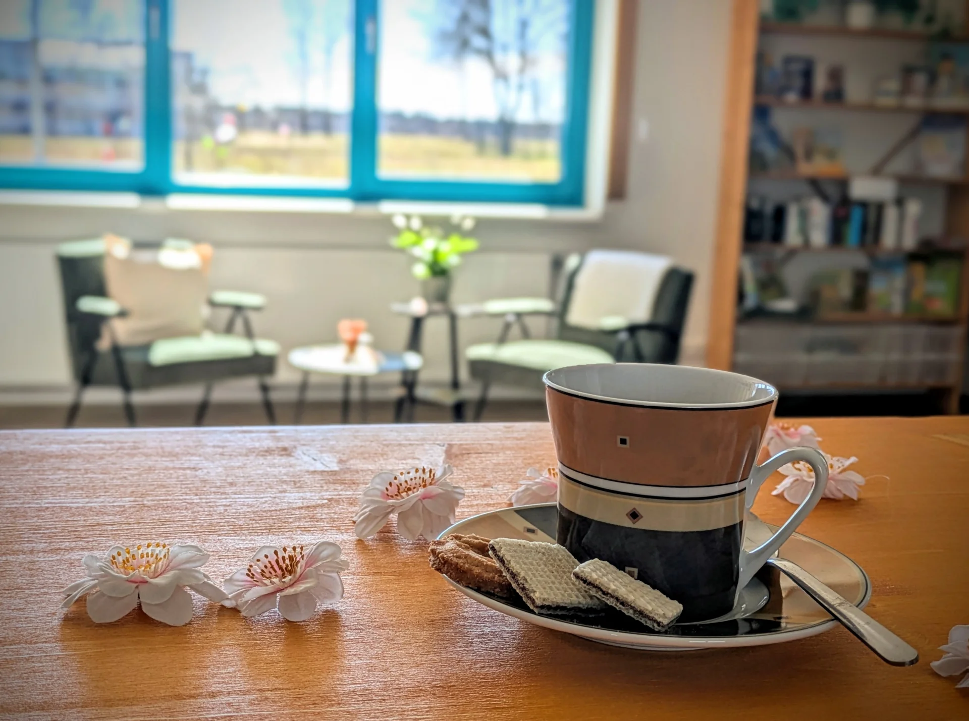 Tasse Kaffee im Dorfstübchen