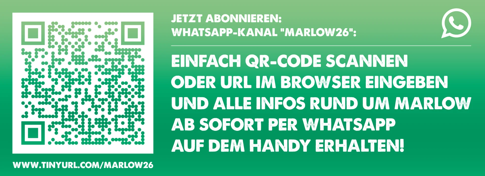 Website-Banner WhatsApp-Kanal