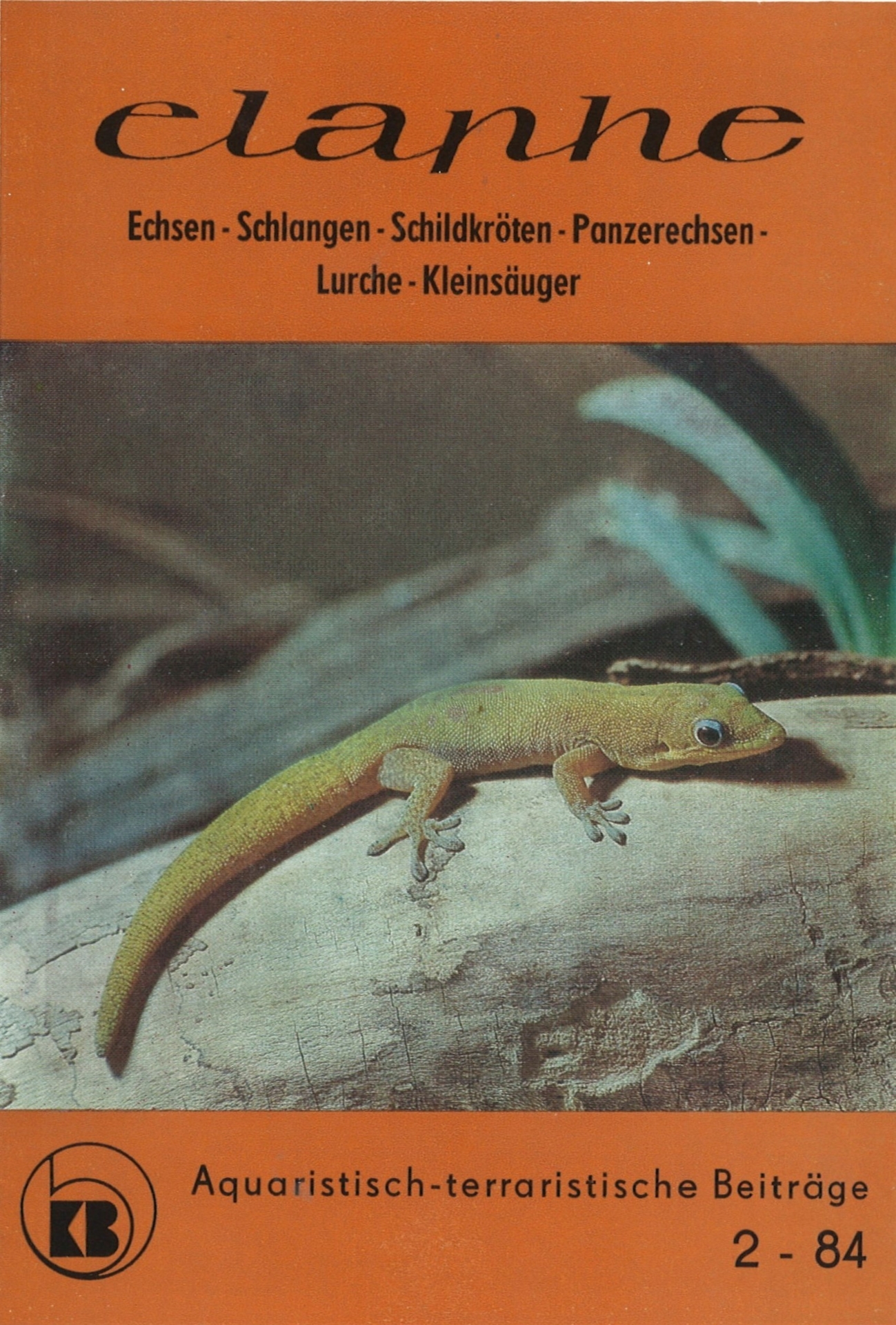elaphe 1984-2 Titelseite