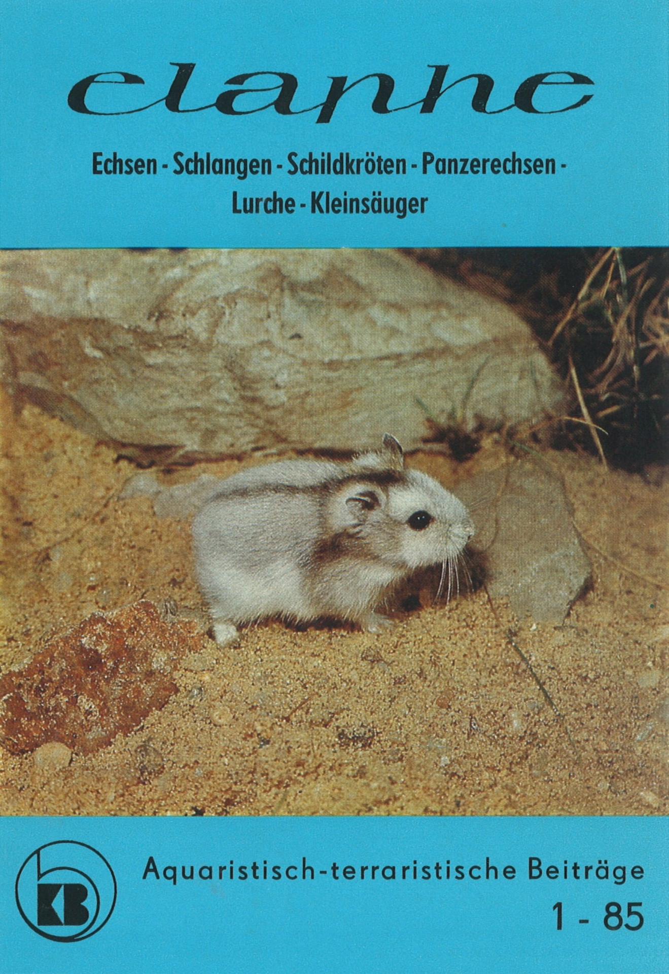 elaphe 1985-1 Titelseite