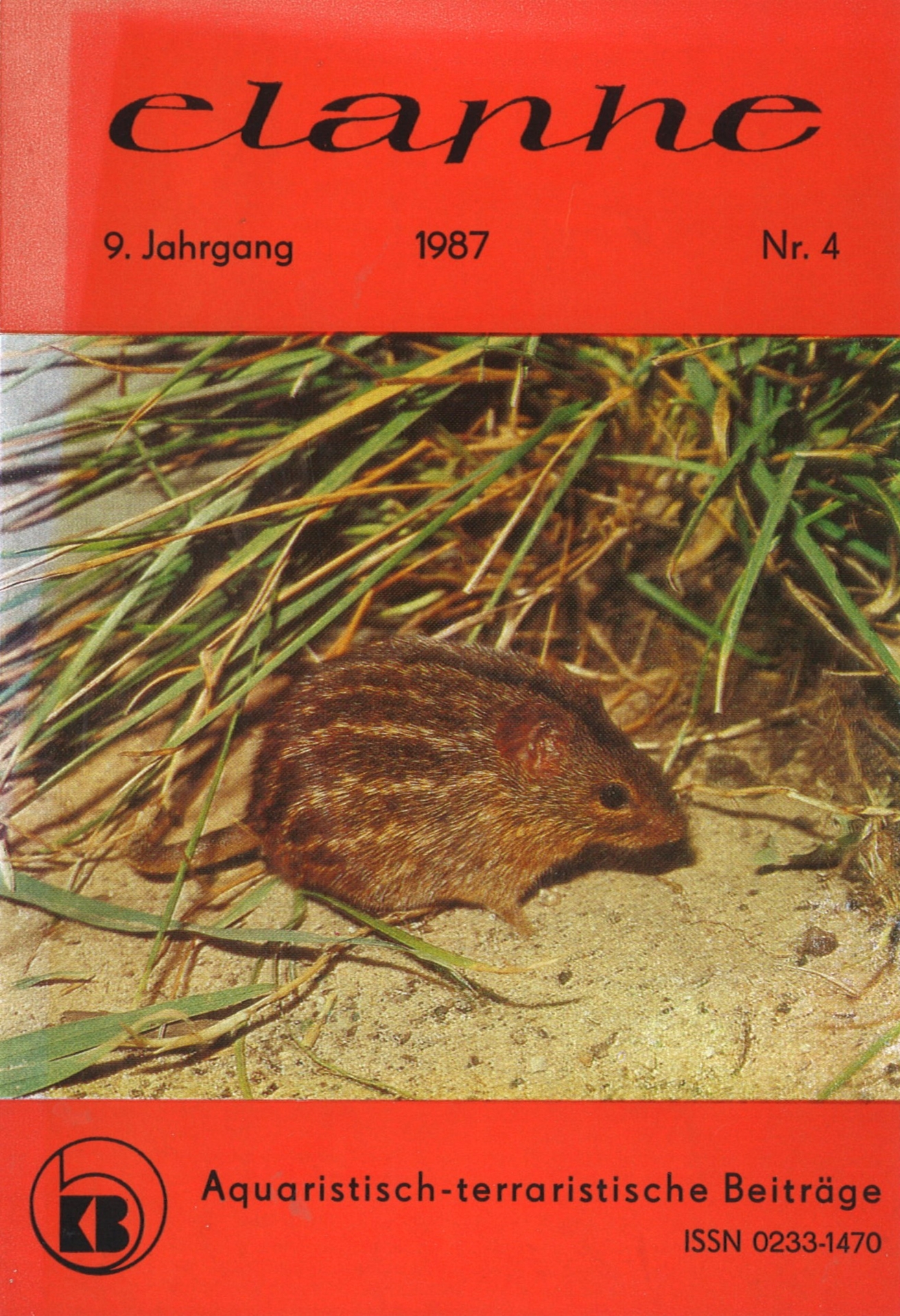 elaphe 1987-4 Titelseite