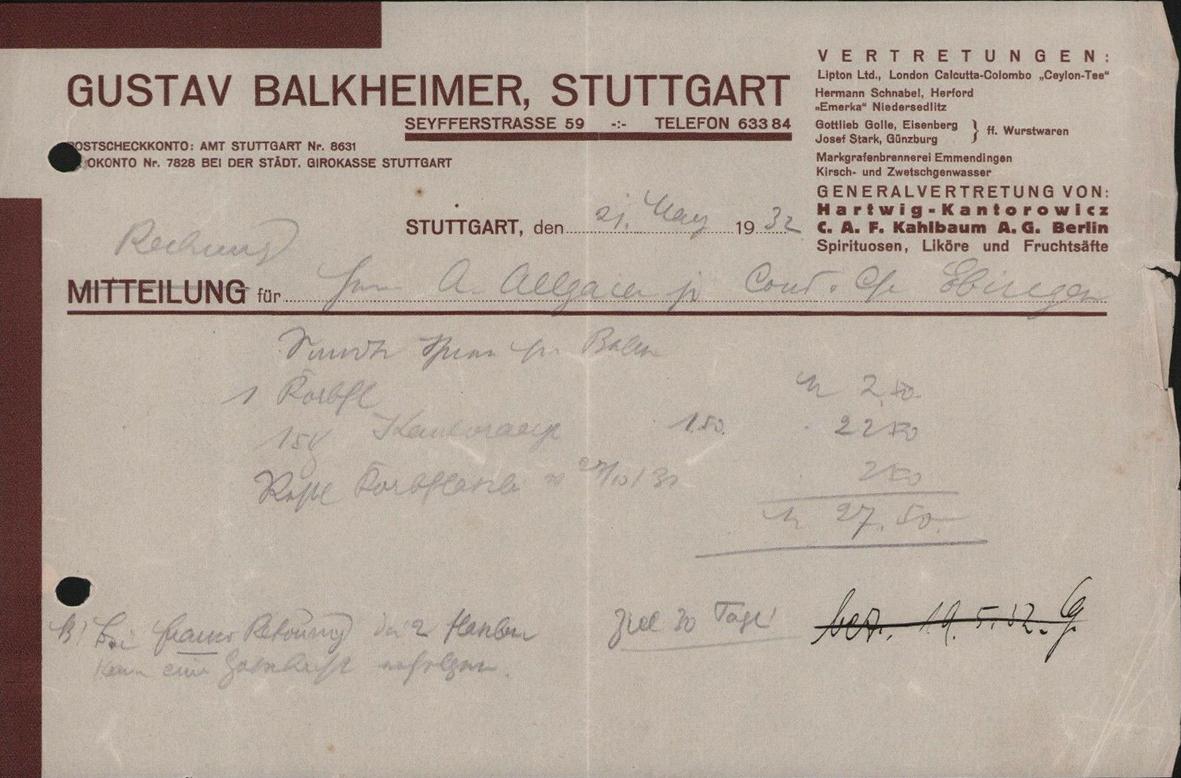 Gustav Balkheimer 1932, © Kahlbaum-Sammlung Boxhagen