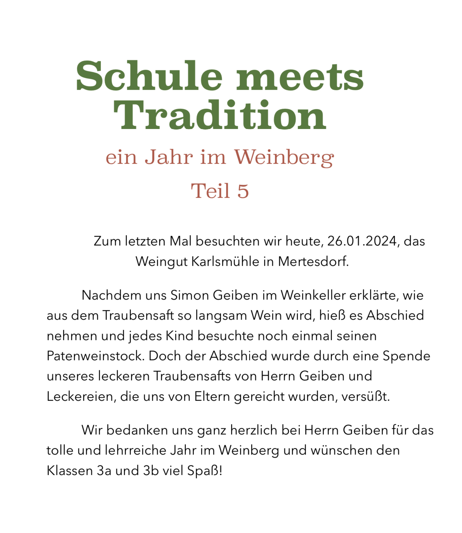 Weinbergprojekt Teil 6 Text