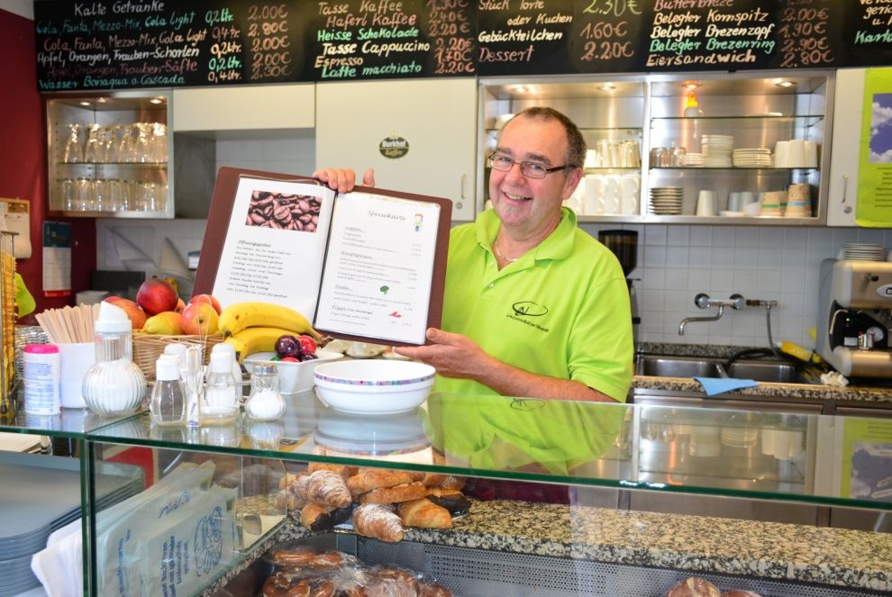 Angebot im Café