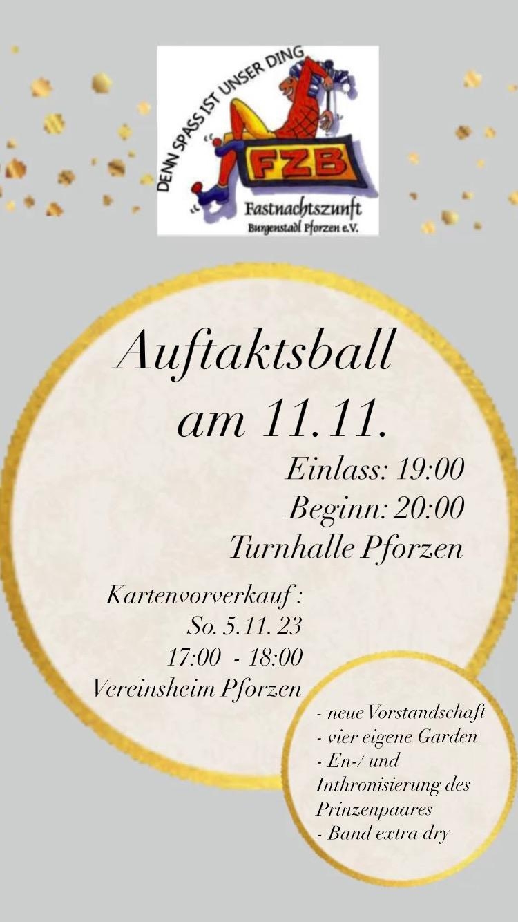 Flyer Auftaktsball 2023