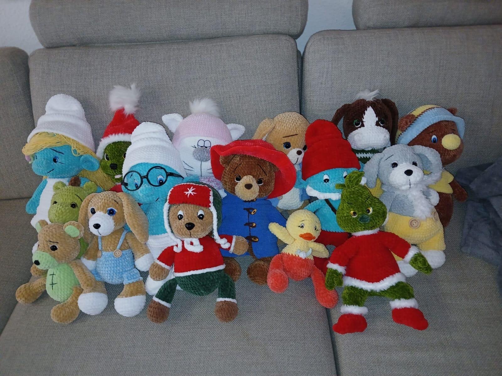 Alle Amigurumis die man kaufen konnte.