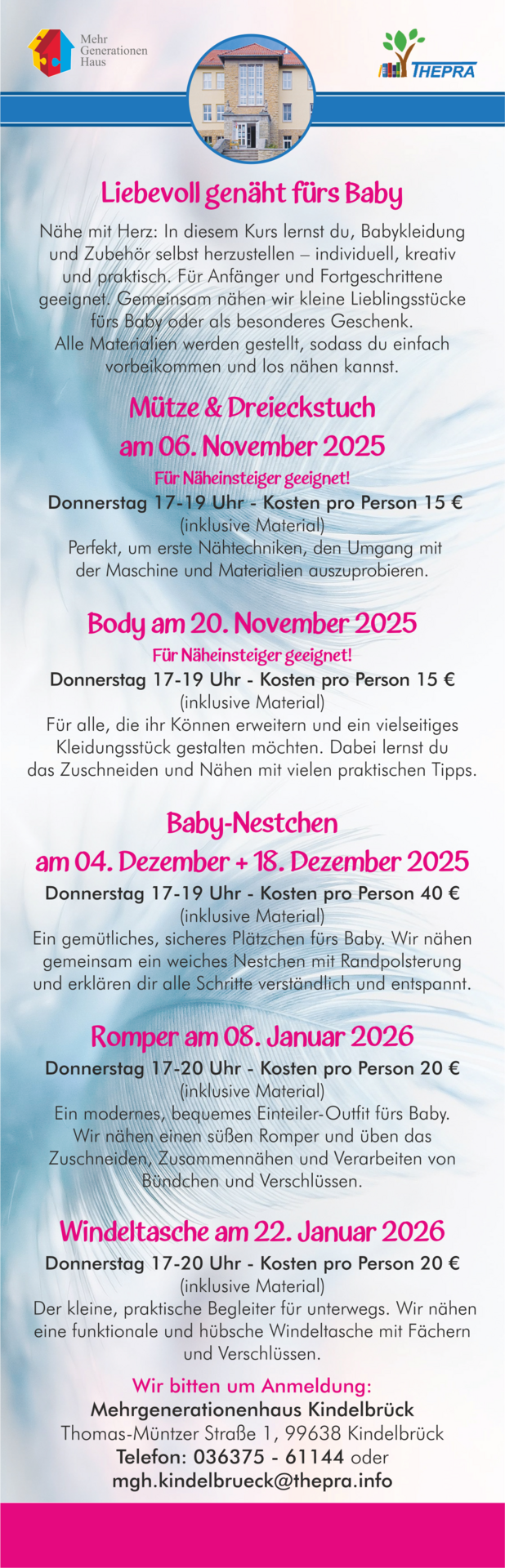 MGH Baby-Nähkurs 2025-2026