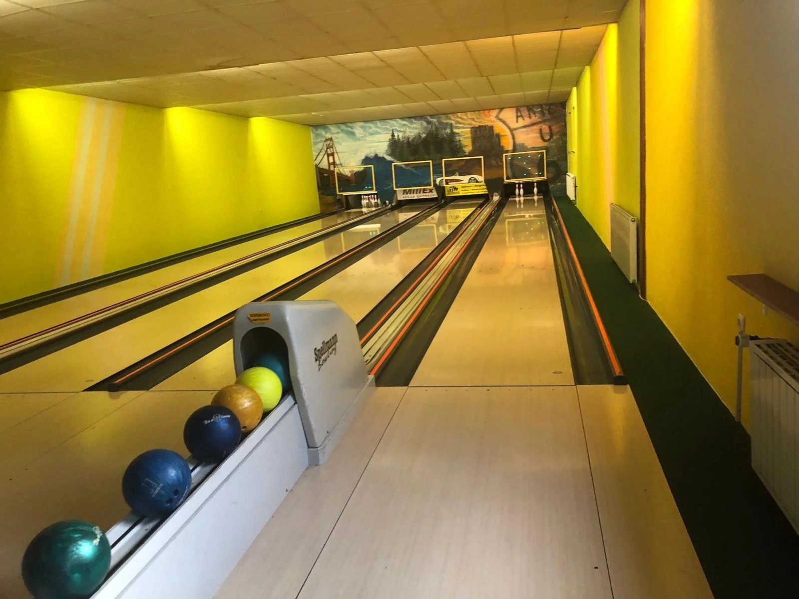 Die Bowlingbahn in Bad Langensalza.