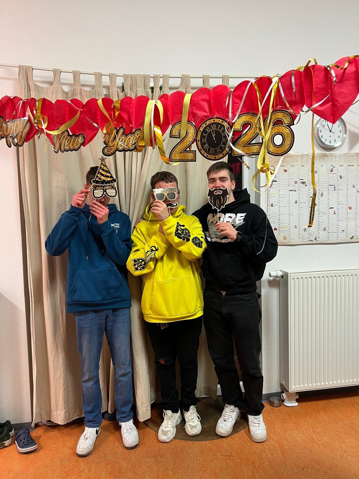 Die Jungs und unser Betreuer.