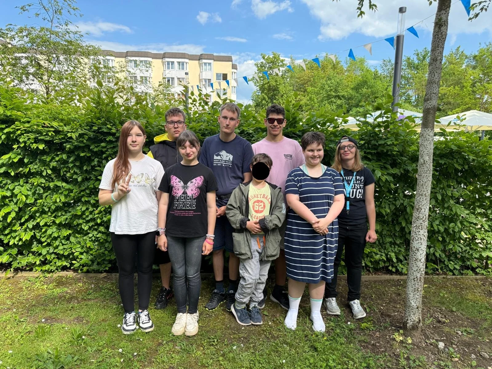 Ein Gruppenbild im Kurpark.