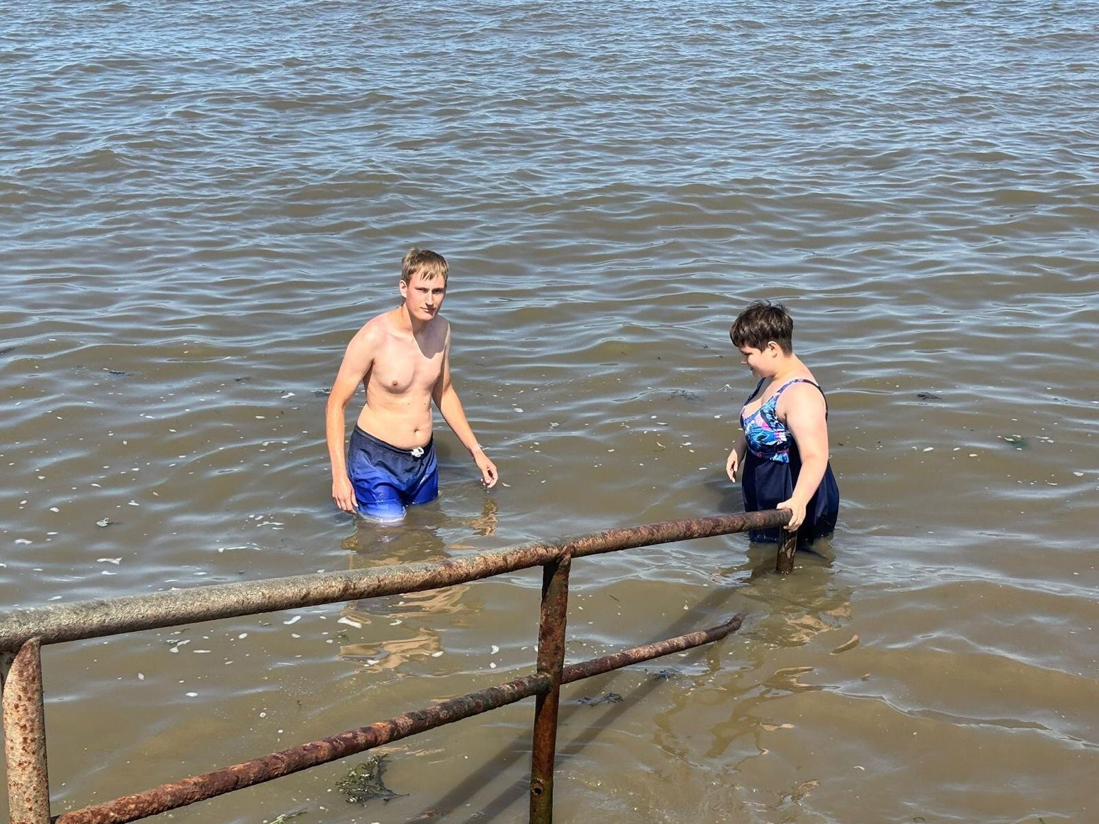 Einige trauten sich ins Wasser....