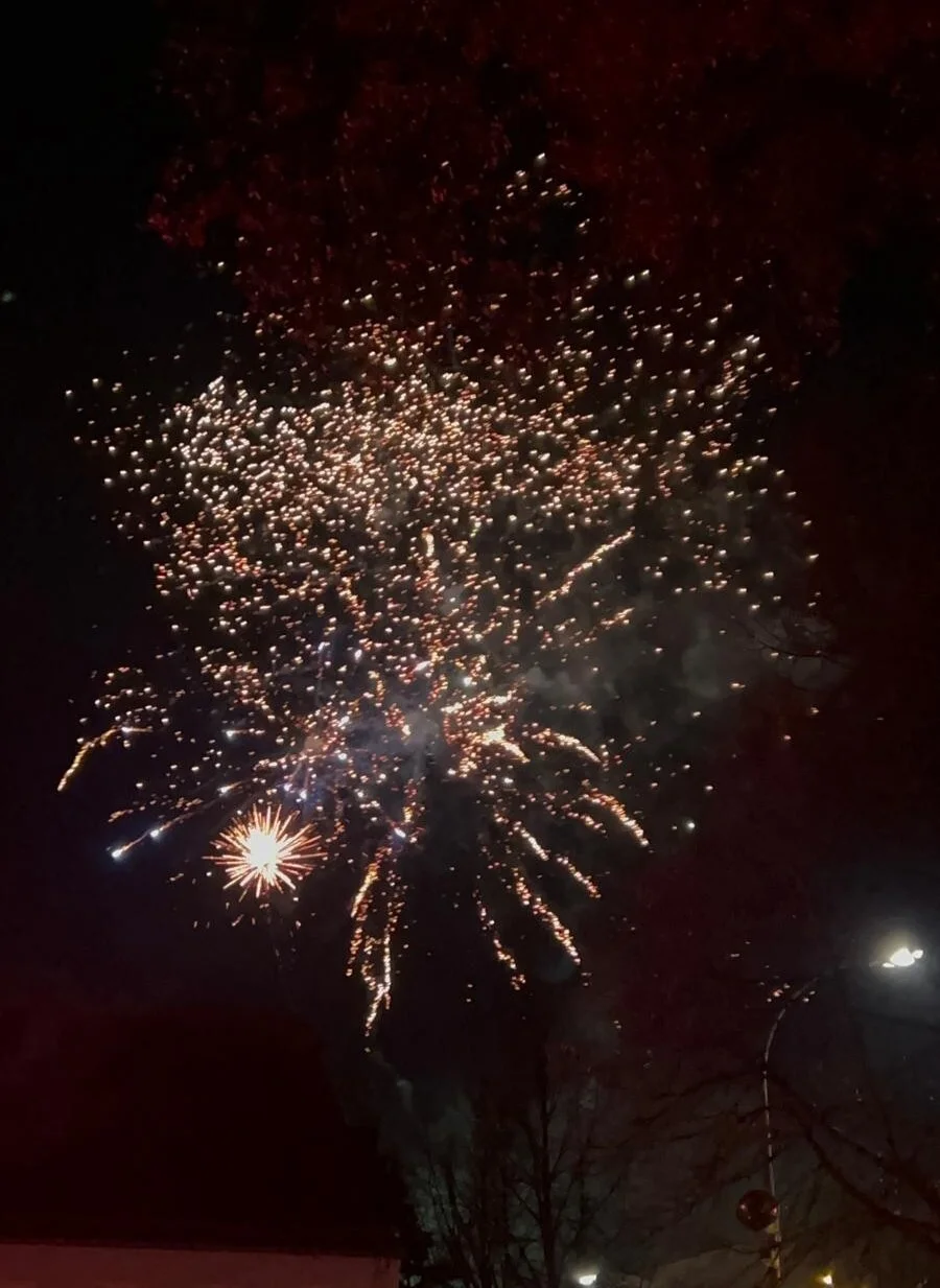 Auch das schöne Feuerwerk wurde betrachtet.