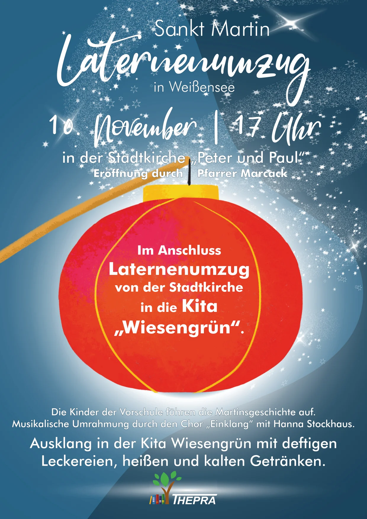 Laternenumzug 2026 in Weißensee - Inhalte können Sie dem Text darunter entnehmen.