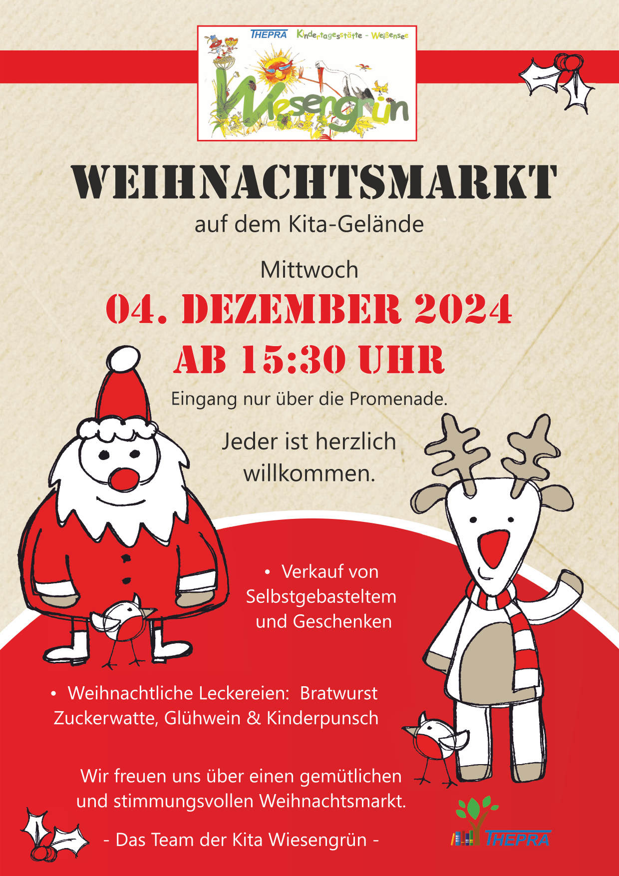 Weihnachtsmarkt Kita Wiesengrün 2024