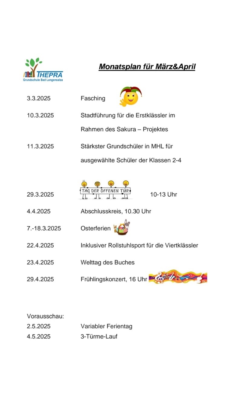 plan märz