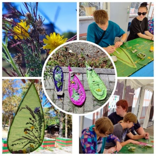 Windspiele aus Naturmaterialien