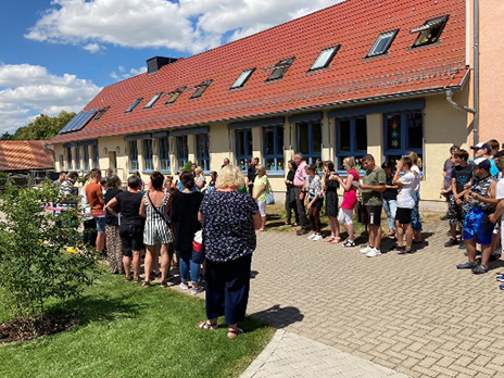 Feierliche Eröffnung des Kletterbergs im Förderzentrum Bruchstedt