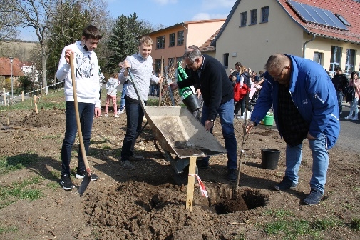 Projektabschluss Baumpflanzaktion
