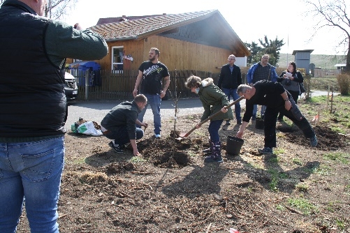 Projektabschluss Baumpflanzaktion