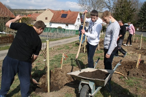 Projektabschluss Baumpflanzaktion