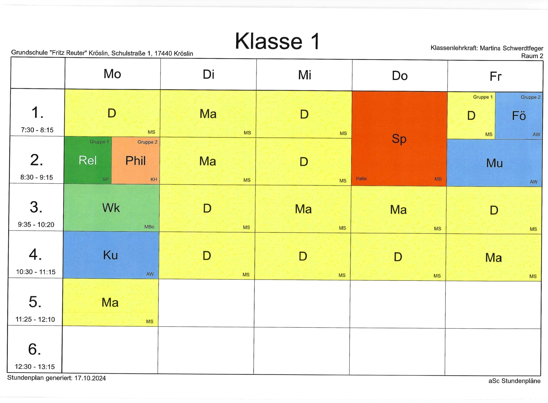 Klasse 1