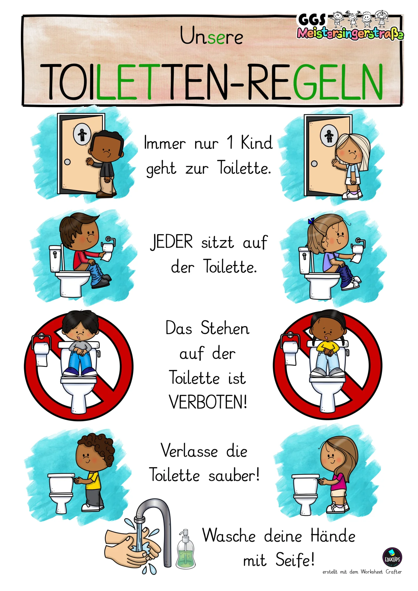 Toiletten regeln Meistersingerstrasse