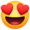 Emoji mit herzaugen