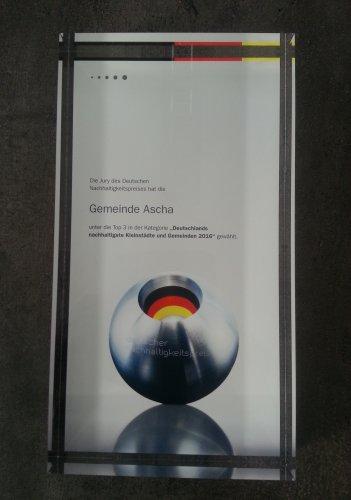 Deutscher Nachhaltigkeitspreis 2016 Preis