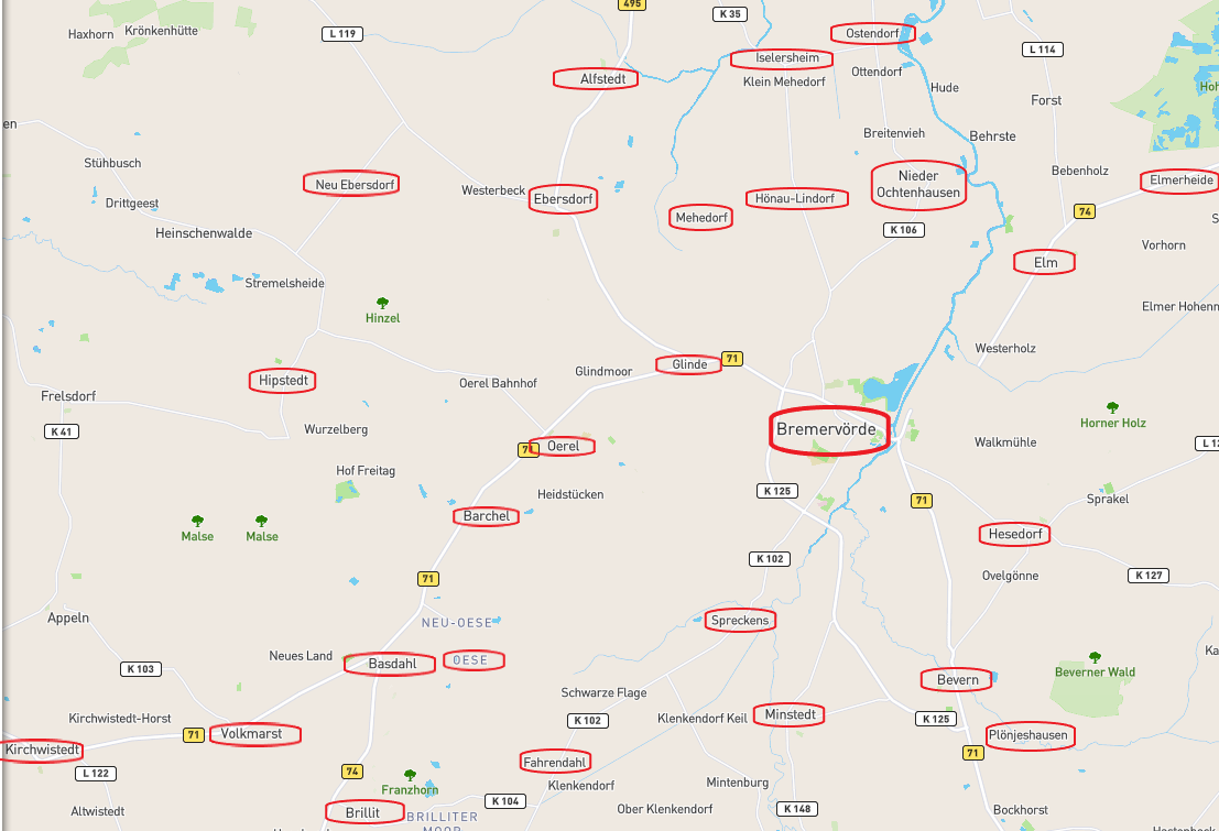 Screenshot Landfrauen Karte bearbeitet