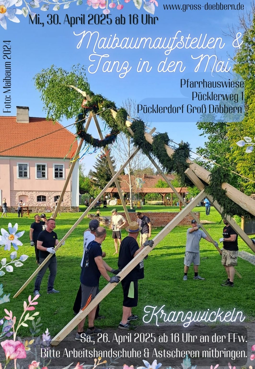 Maibaumaufstellen & Tanz in den Mai