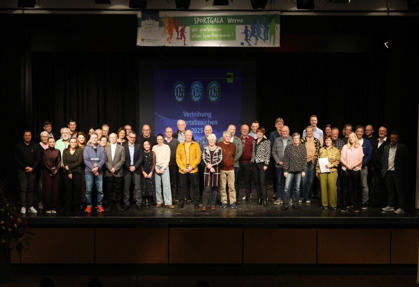 Gruppenfoto Sportabzeichenabsolvent*innen 2025