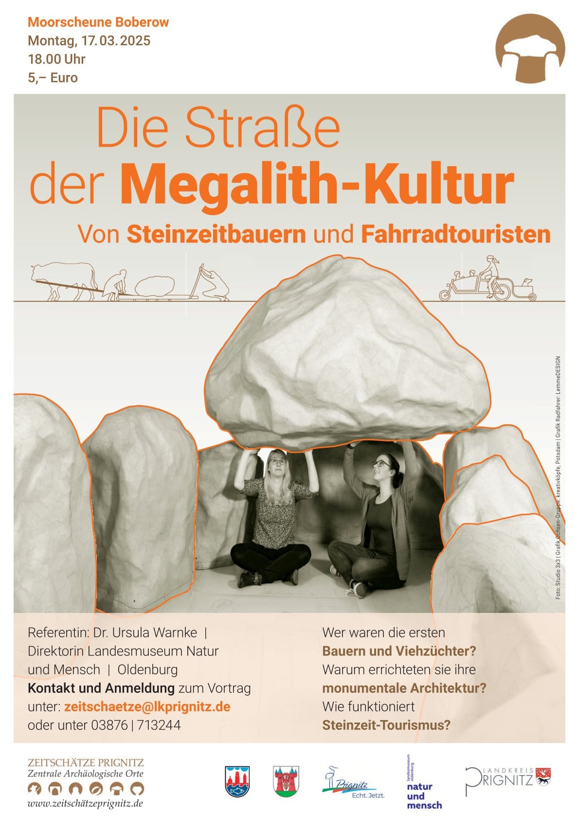 Plakat Vortrag Zeitschätze Prignitz 17.03.2025