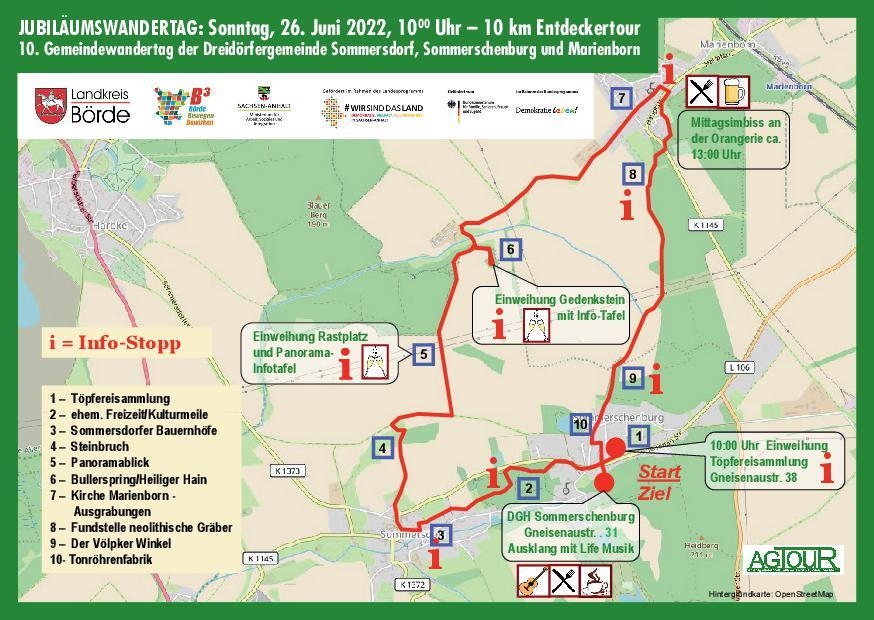 Wandertag 2022 - Route