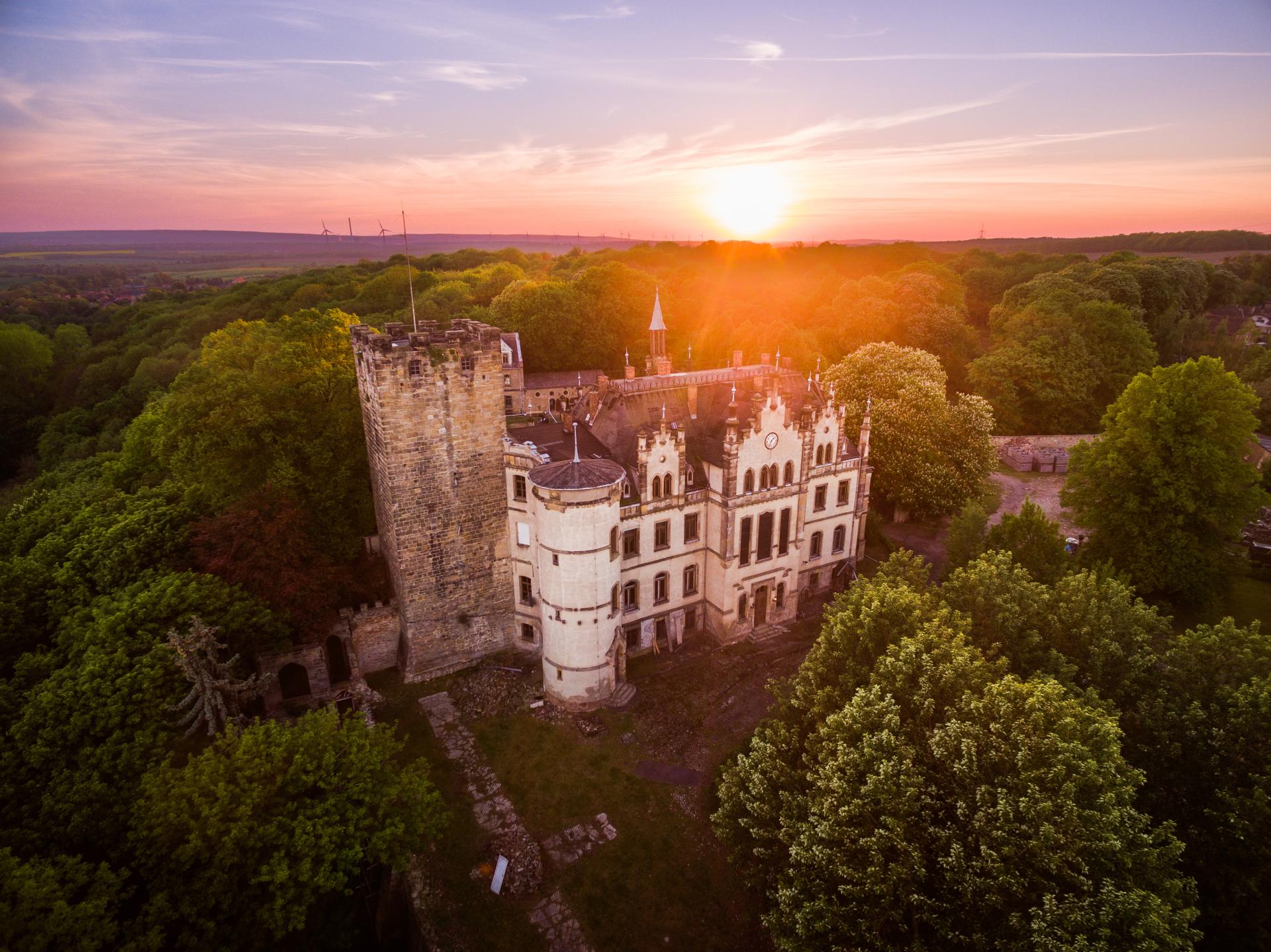 Blick auf das Sommerschenburger Schloss
