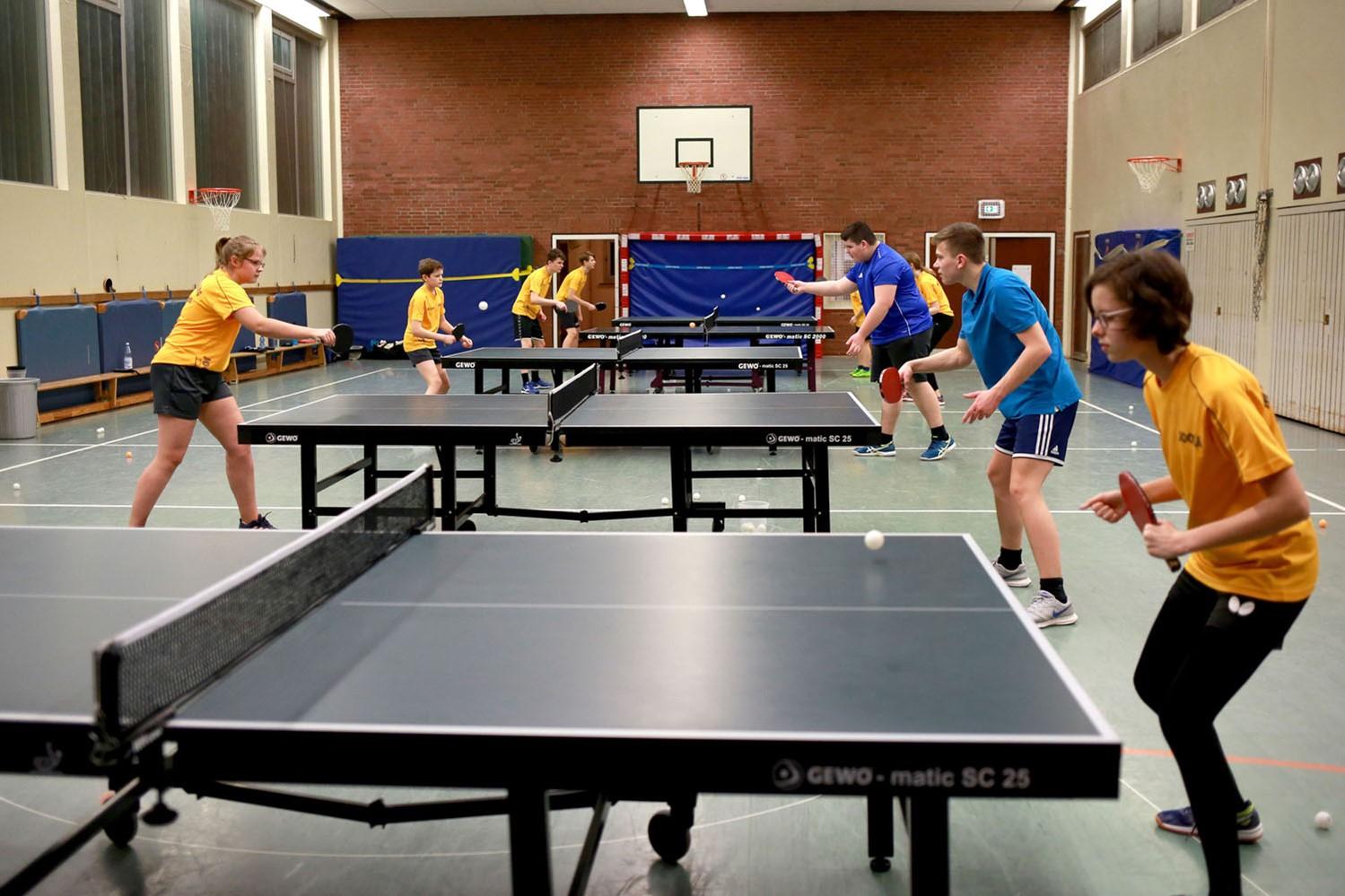 Tischtennis-Jugendtraining in unserer Halle