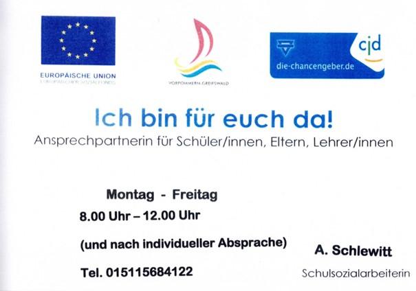 Schulsozialarbeit Ansprechpartnerin