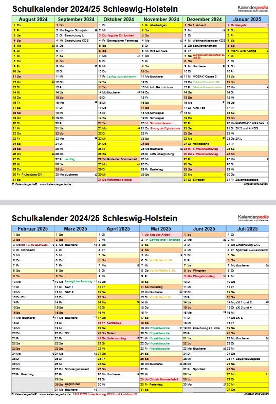 Terminübersicht 24/25