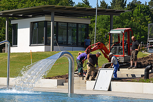 Sanierung im Freibad