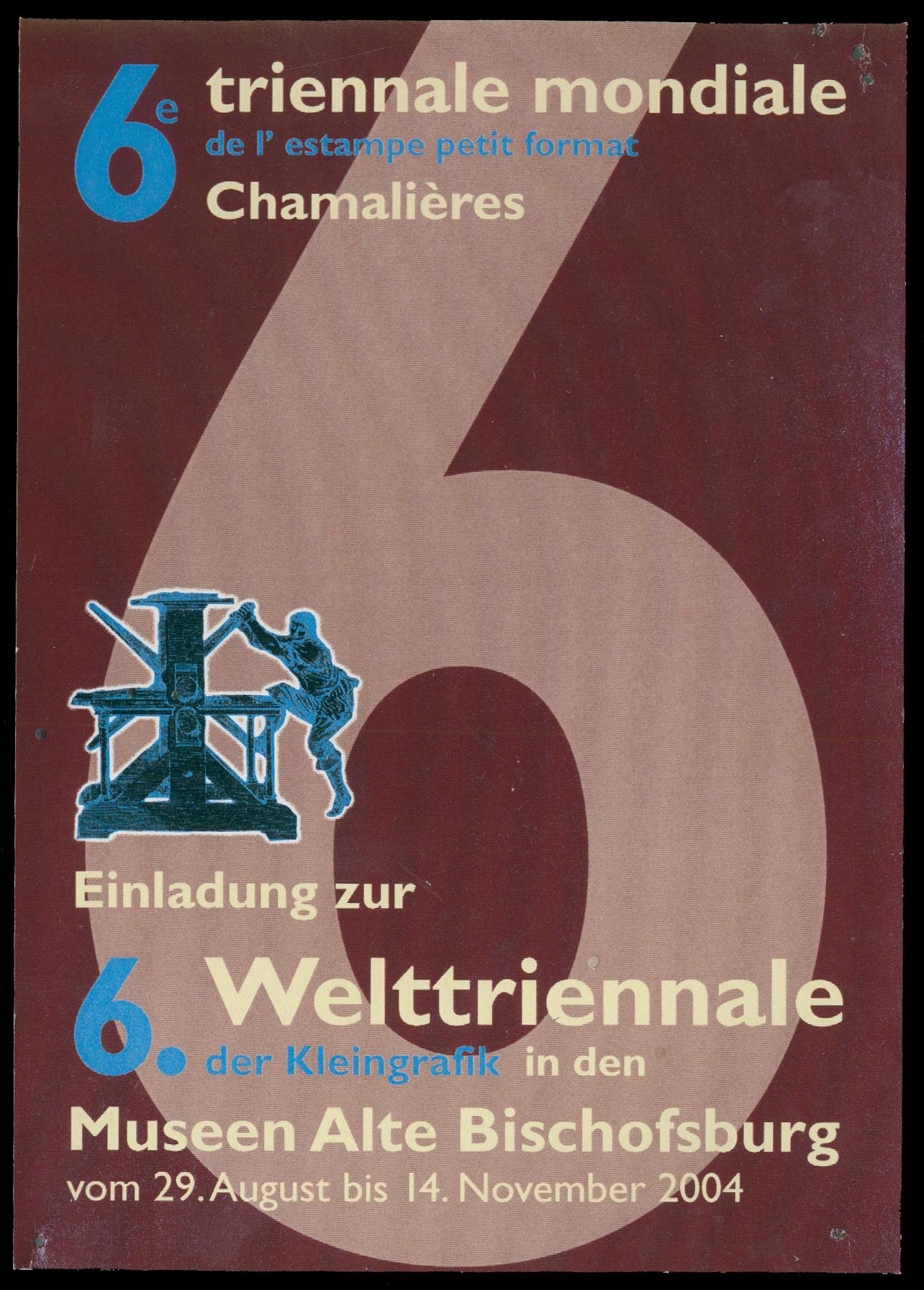 2004 6. Welttriennale der Kleingrafik Leihgabe aus Chamaliers