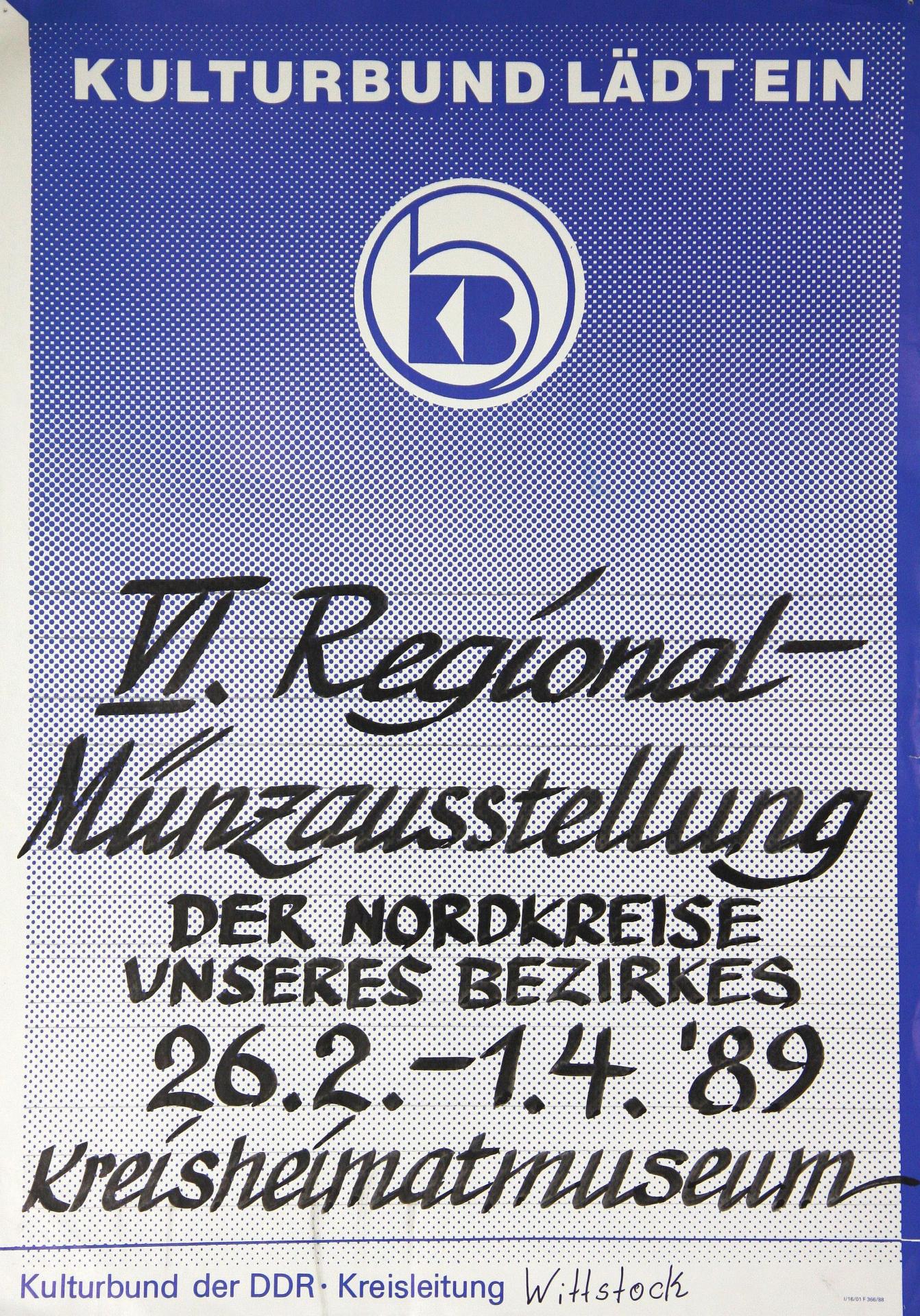 1989 VI. Regional-Münzausstellung