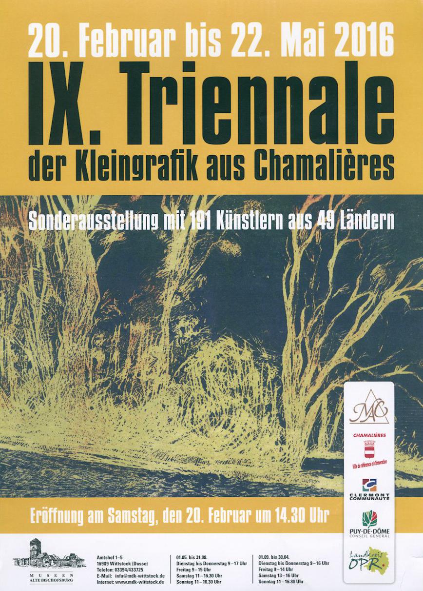 2016 IX. Triennale der Kleingrafik aus Chamalièrs