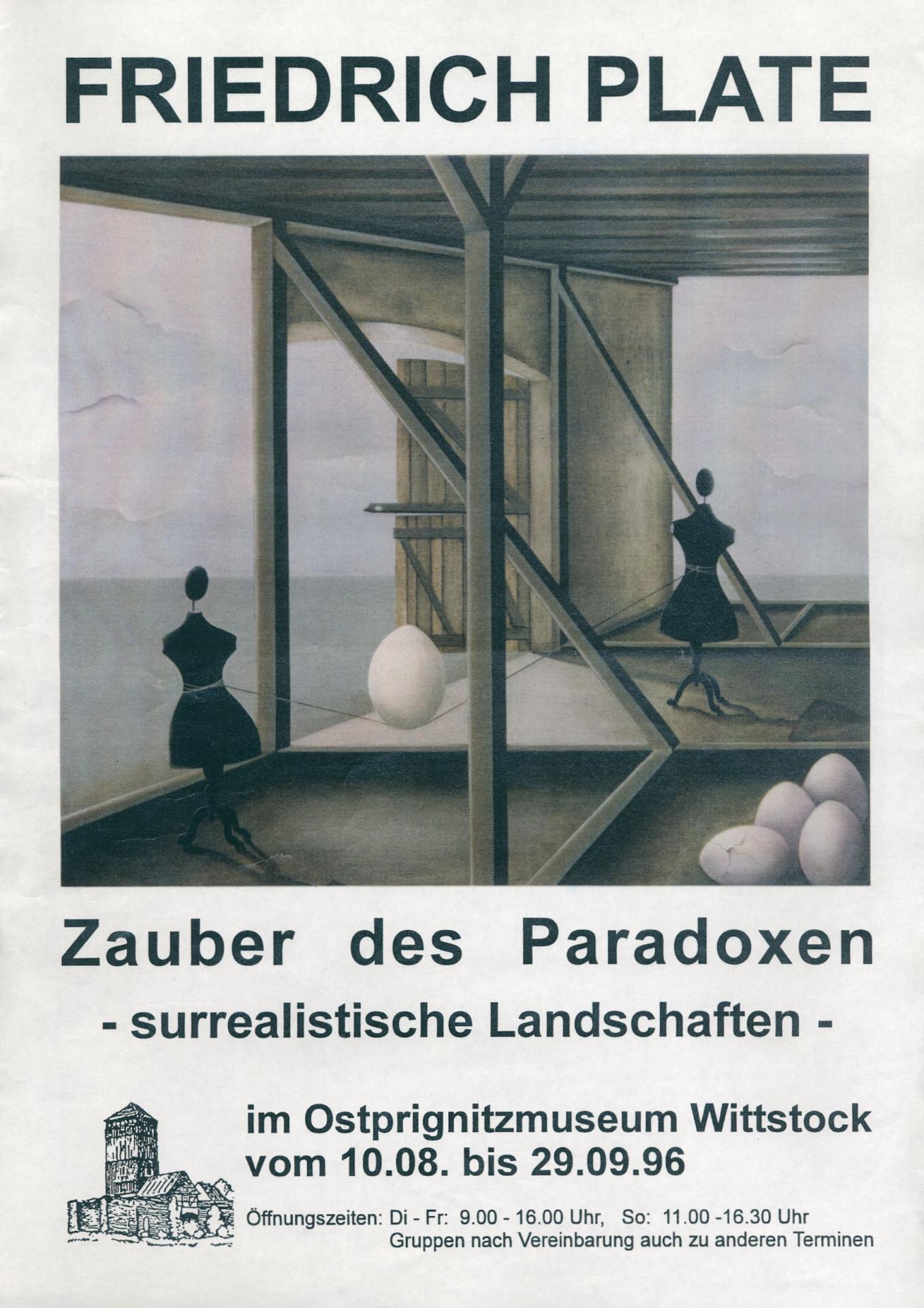 1996 Friedrich Plate: Zauber des Paradoxen - surrealistische Landschaften