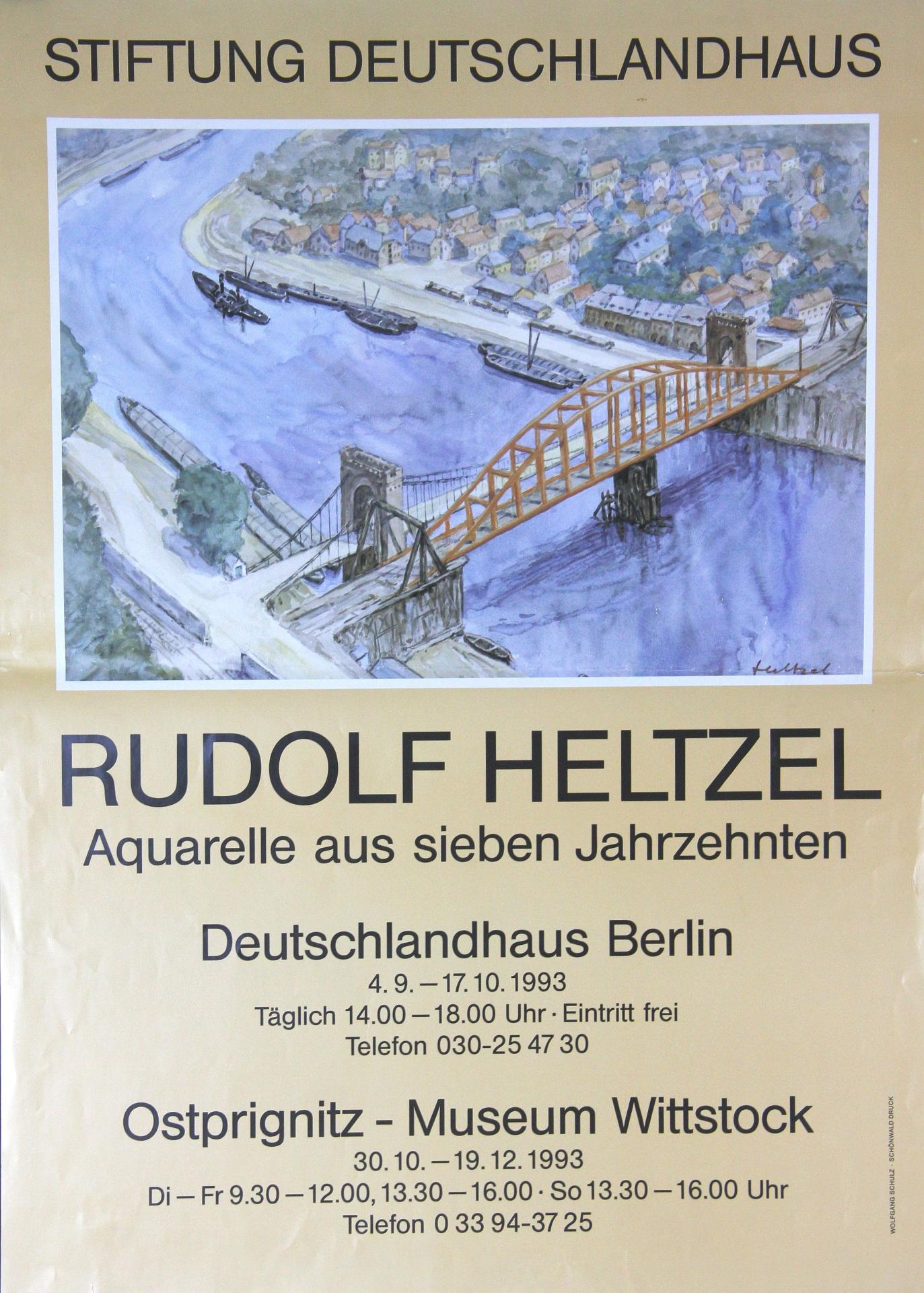 1993 Rudolf Heltzel Aquarelle aus sieben Jahrzehnten
