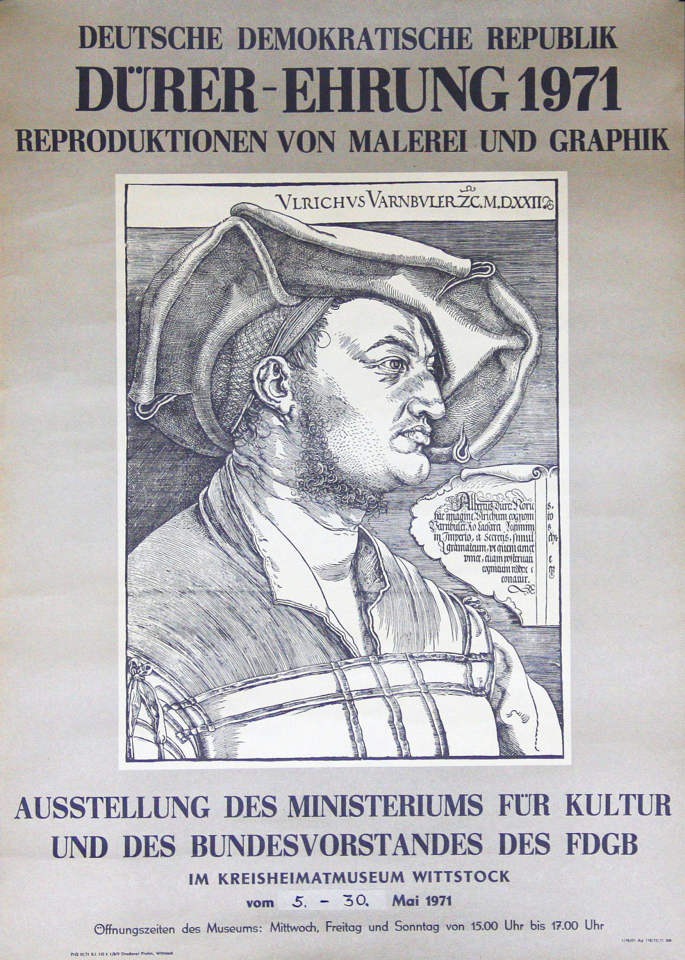 1971 Dürer-Ehrung 1971 - Reproduktionen von Malerei und Graphik