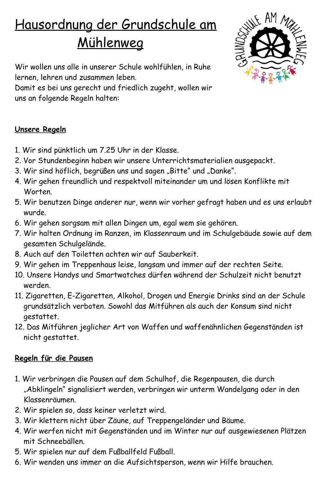Hausordnung